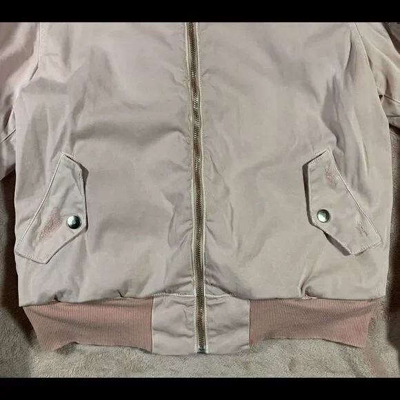 Hudson The Gene Pink Puffer Bomber Jacket S - Picture 3 of 12